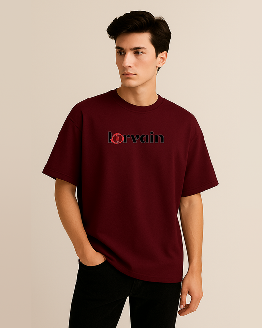 Oversized Solid Round Neck Pure Cotton T-Shirt