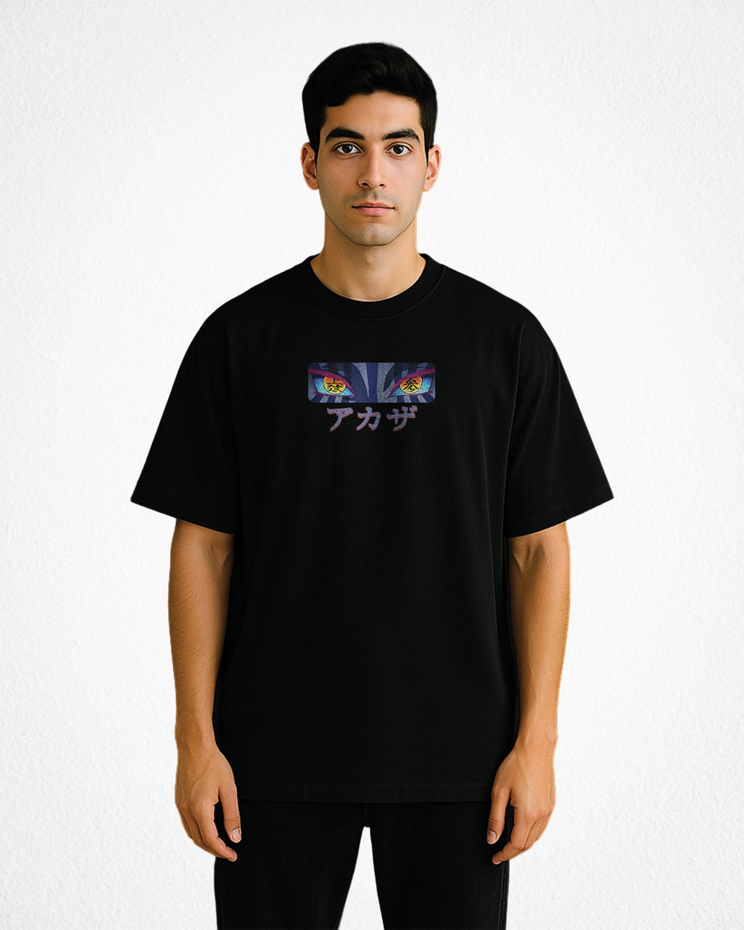 Akaza anime printed oversized Tshirt