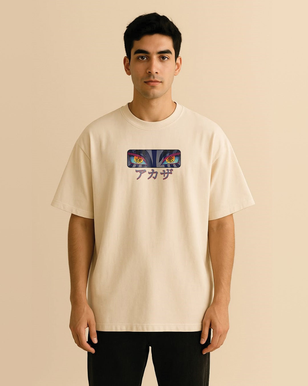 Akaza anime printed oversized Tshirt