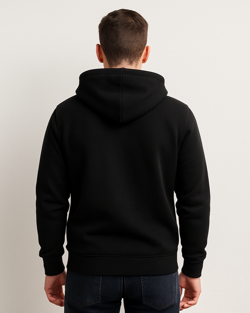 Black LORVAIN hoodie back view