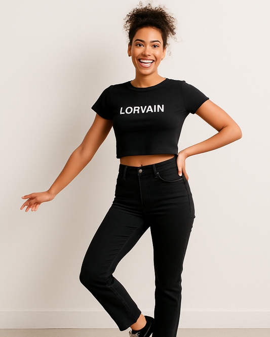 black crop top