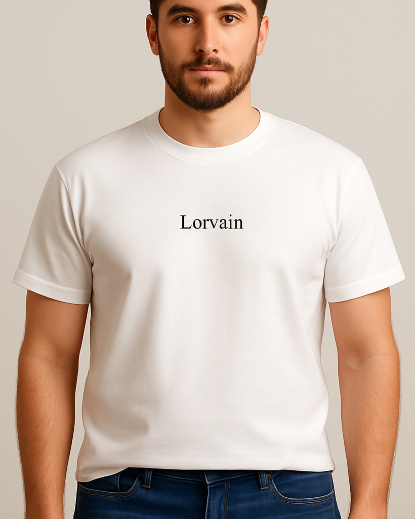 Solid Round Neck Pure Cotton T-Shirt