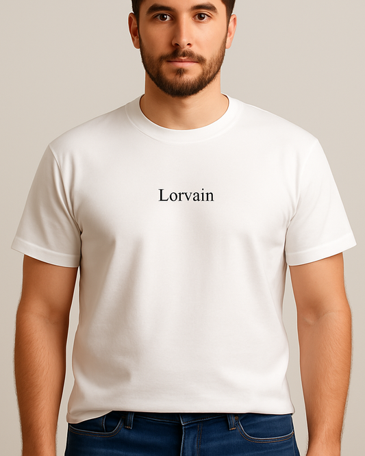 Solid Round Neck Pure Cotton T-Shirt