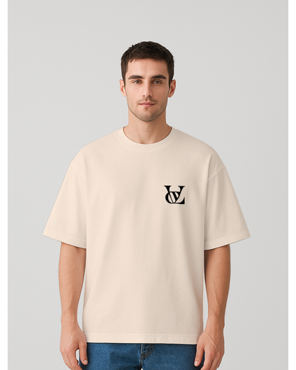 Oversized T-shirt Men Printed, Typography Round Neck T-Shirt
