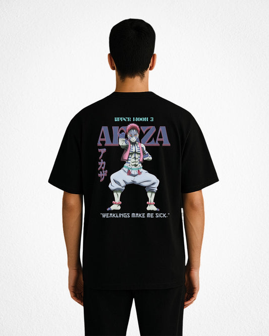 Men Printed Round Neck Cotton Blend Black T-Shirt