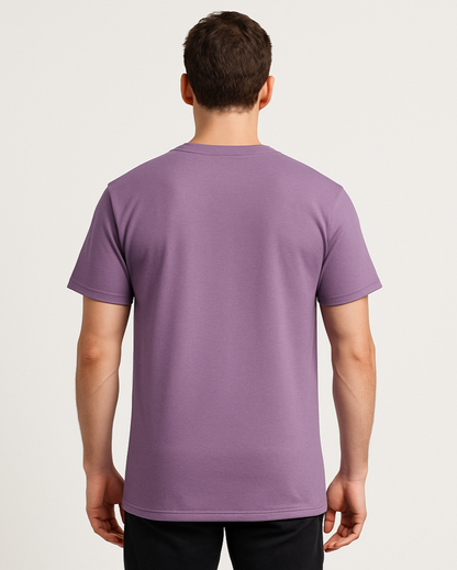 Purple T-shirt Back View - Plain
